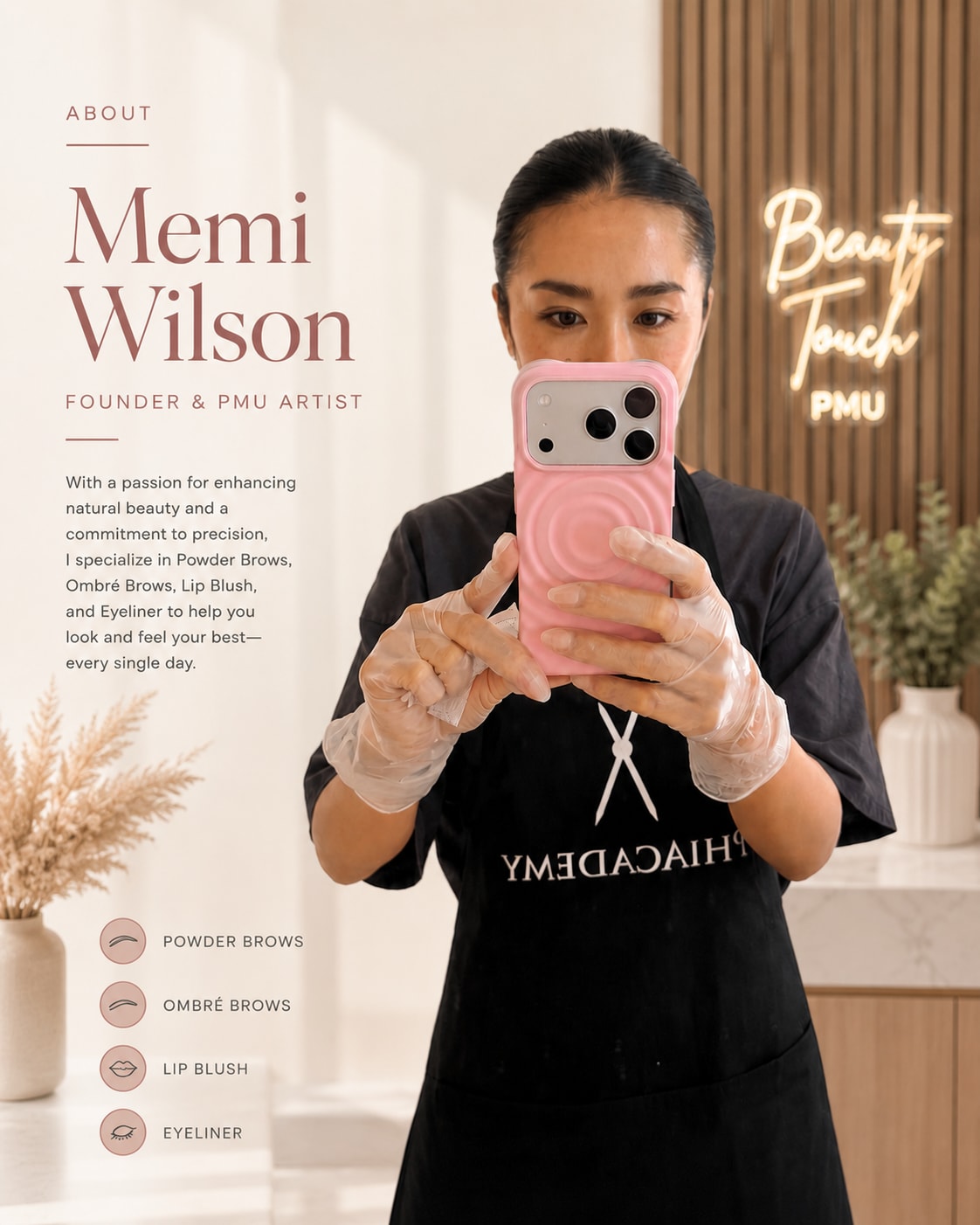 Memi Wilson PMU consultation at Beauty Touch PMU Honolulu